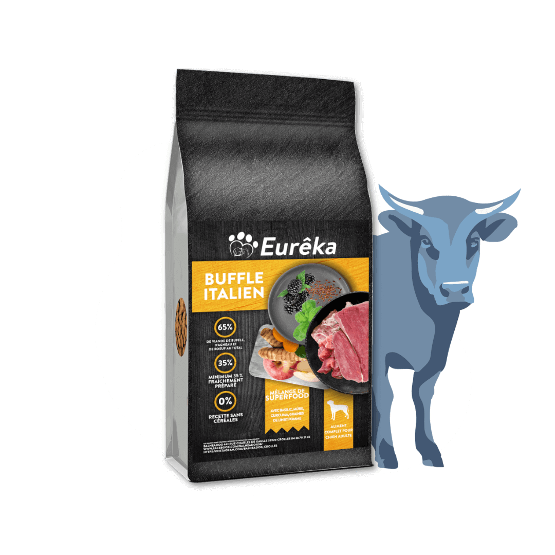 Croquettes chien adulte holistic sans céréales - Buffle italien - 2 Kg - Image 1