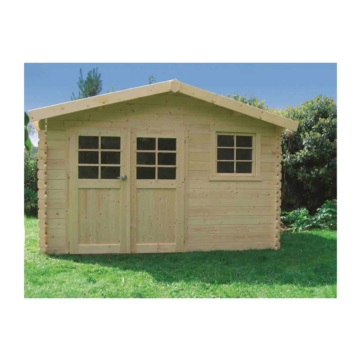 Abri de Jardin en Bois Épicéa CHIMAY 3580X2980 - SOLID Traditionnel - Image 1