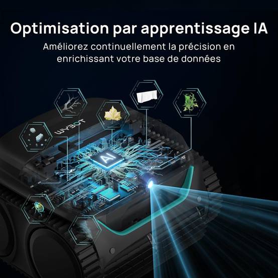 WYBOT C2 Vision - Robot Piscine Sans Fil avec Smart Vision, Navigation Intelligente, 8 Modes de Nettoyage, batterie longue durée - Image 3