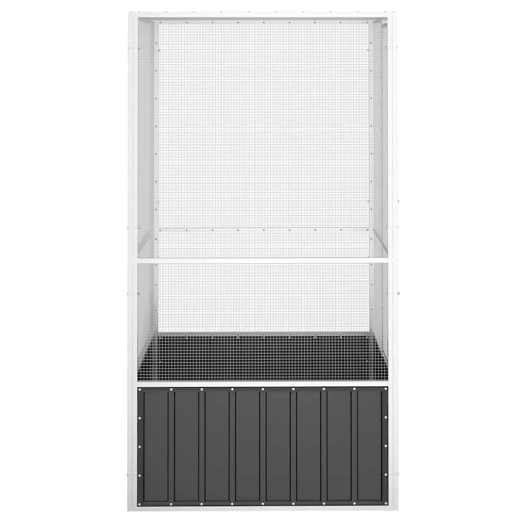 Vidaxl - Cage à oiseaux Anthracite 111x107x211,5 cm Acier galvanisé vidaXL 171548 - Image 5