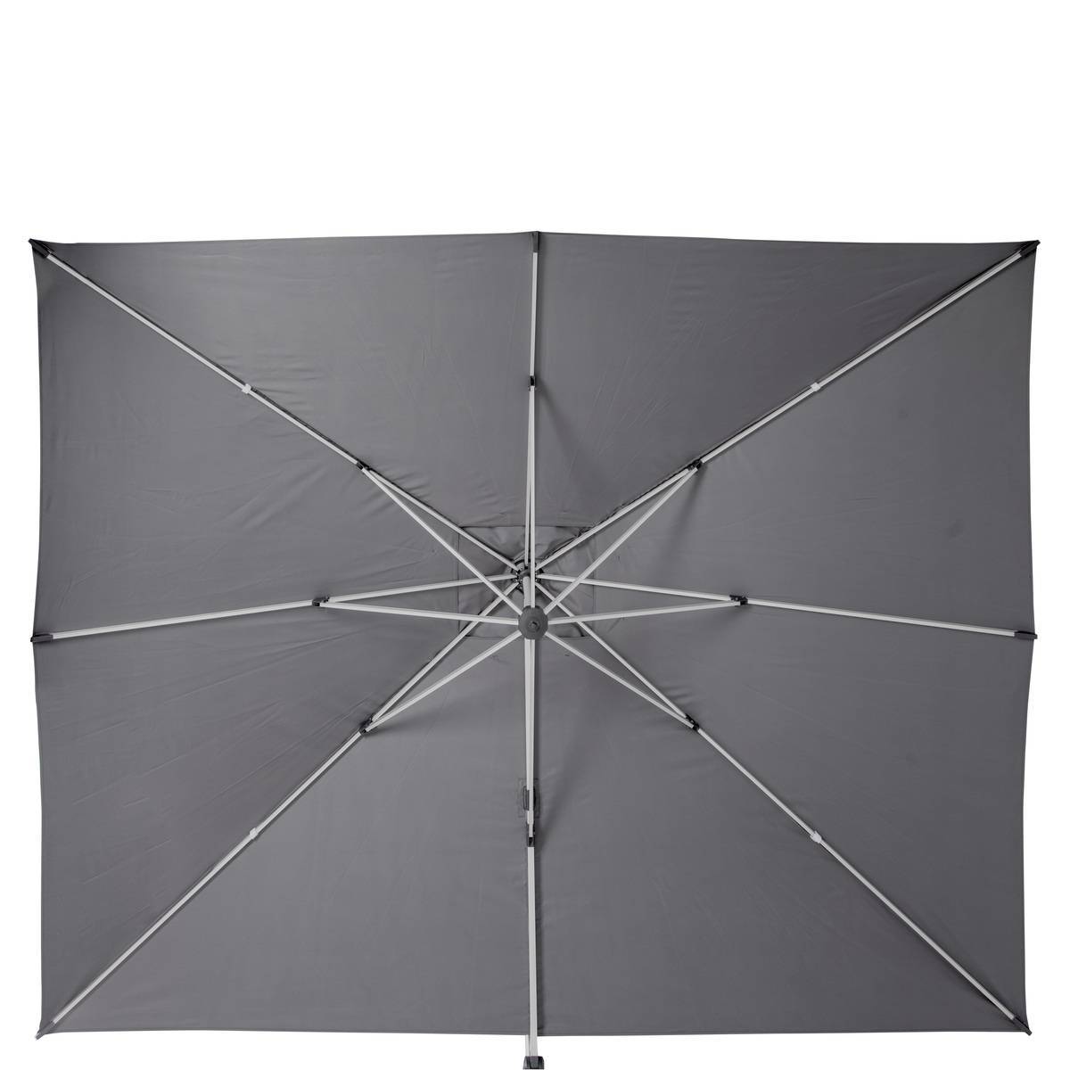 Hesperide - Parasol déporté rectangulaire "Equador" ardoise 4x3m en aluminium Hespéride - Image 3