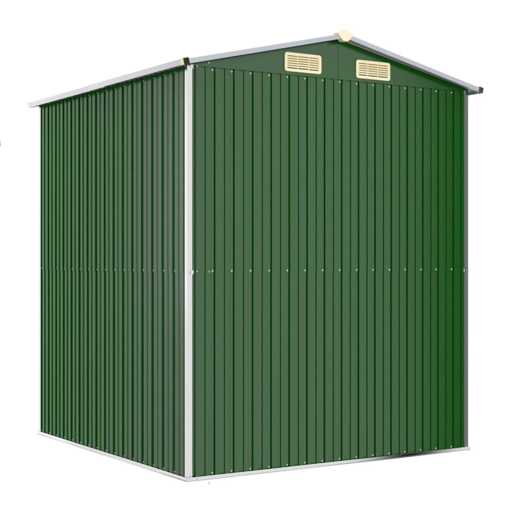 Abri de jardin acier galvanisé vert 192 x 191 x 223 cm - PANGIVO - Image 6