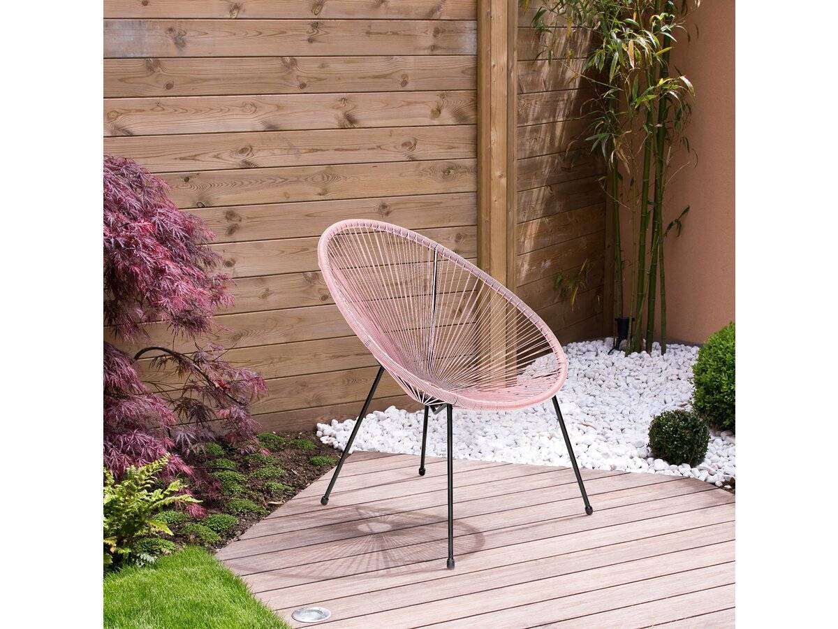 Lot De 2 Fauteuils De Jardin "ania" - Rose -habitat Et Jardin - Image 2