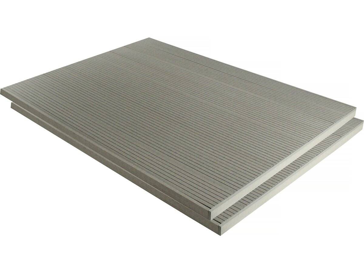 Habitat Et Jardin - Lot De 3 Lames De Terrasse Composite Alvéolaires - Long: 2,4m - Surface 1m² - Gris -habitat Et Jardin - Image 2