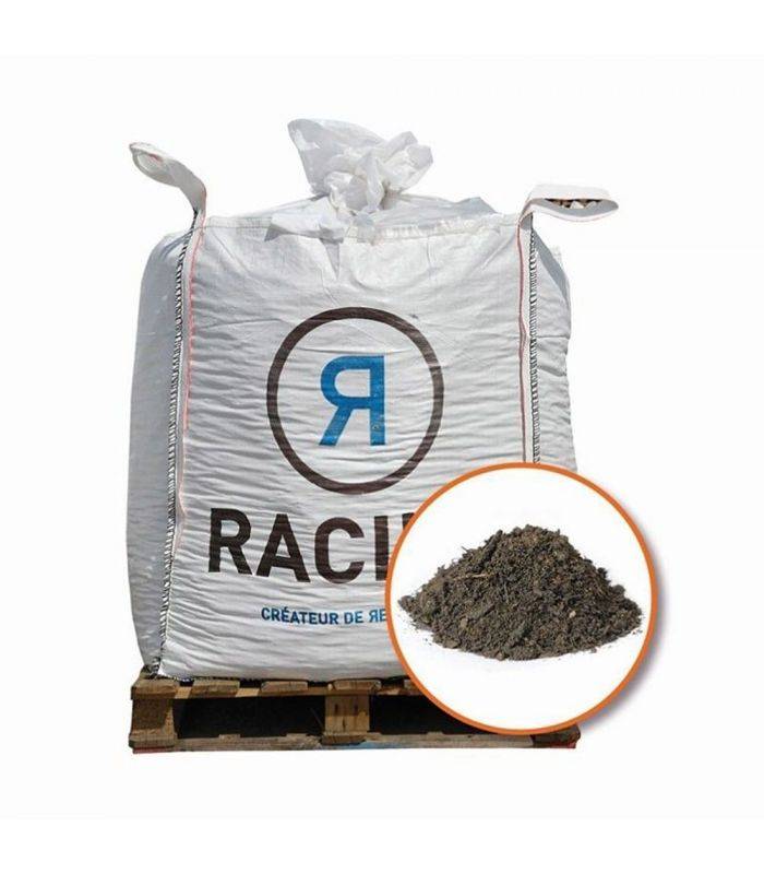 Terre végétale enrichie de compost RACINE plantation extérieure Big bag 1 m3 - Image 2
