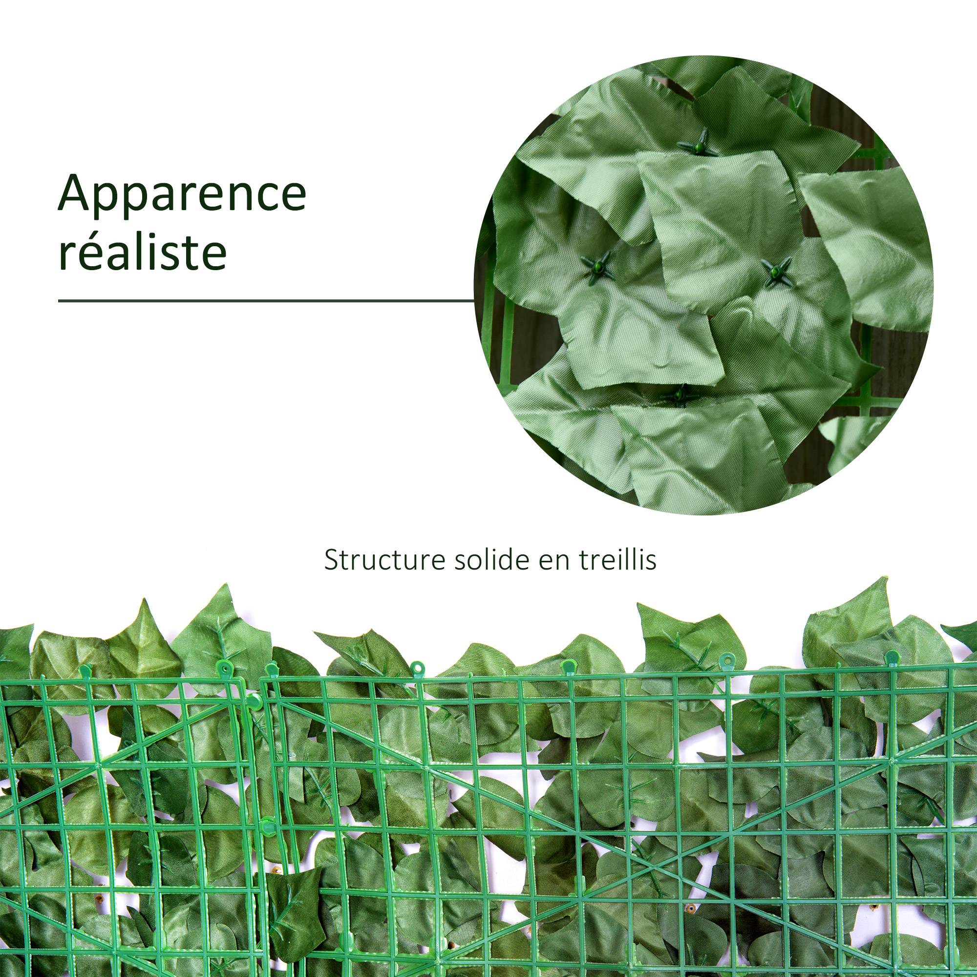 ComfortXL - Haie artificielle PE vert foncé 3 x 1 m balcon terrasse brise-vue anti-UV - ComfortXL Outdoor Living - Image 7