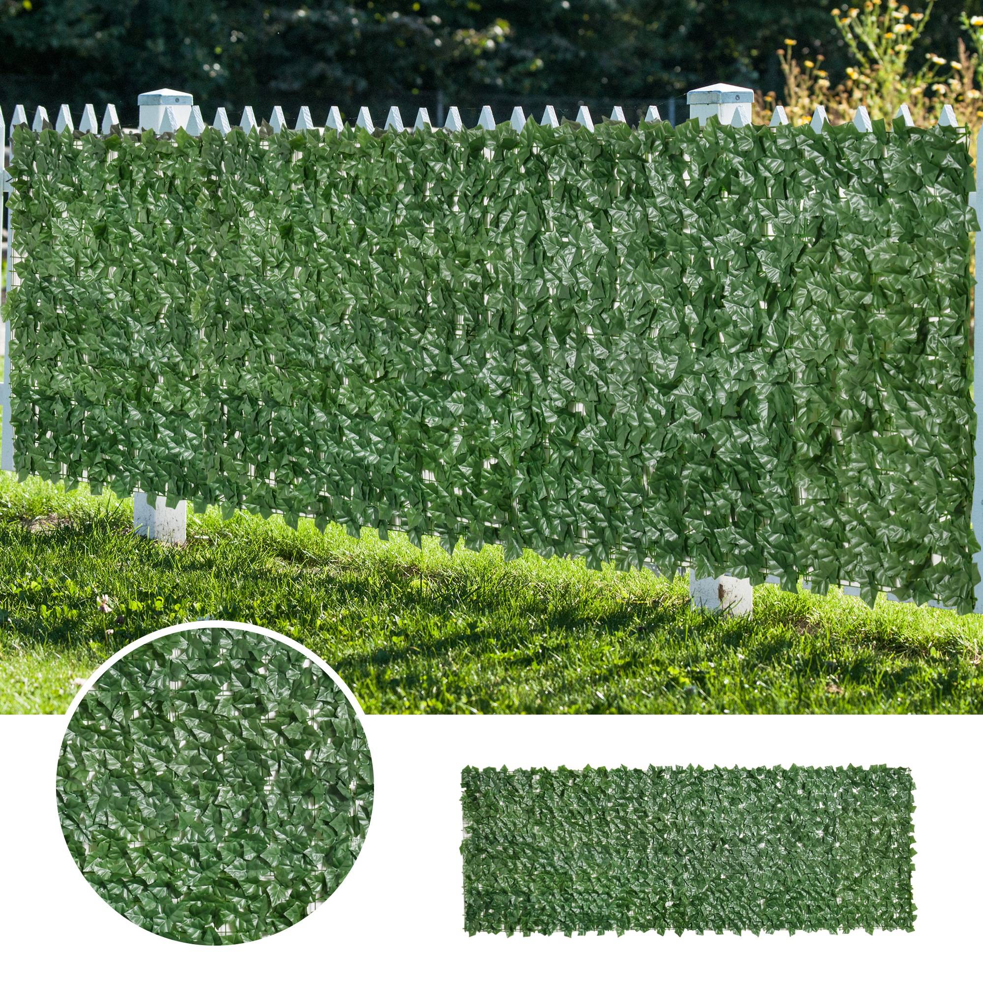 ComfortXL - Haie artificielle PE vert foncé 3 x 1 m balcon terrasse brise-vue anti-UV - ComfortXL Outdoor Living - Image 9