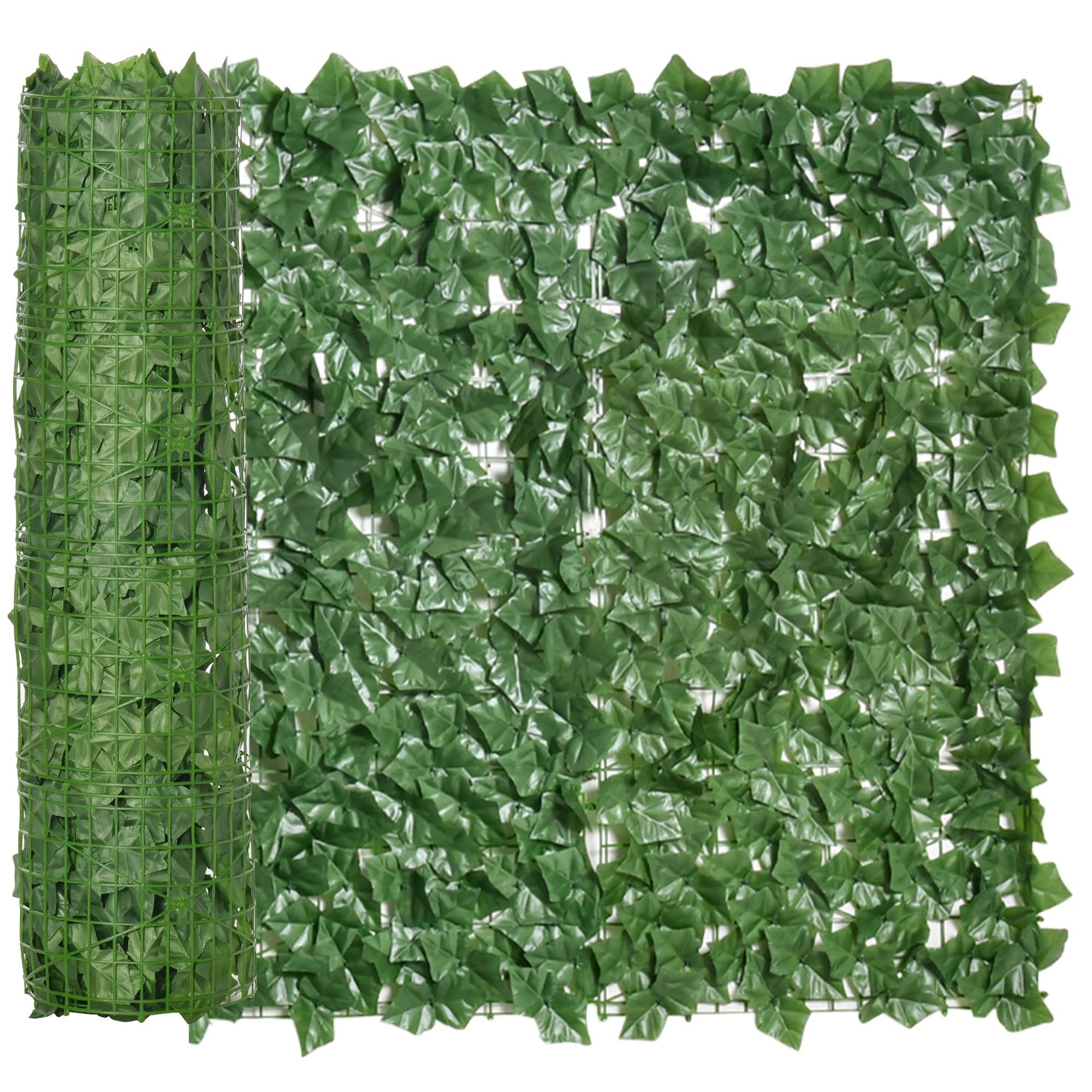 ComfortXL - Haie artificielle PE vert foncé 3 x 1 m balcon terrasse brise-vue anti-UV - ComfortXL Outdoor Living - Image 10