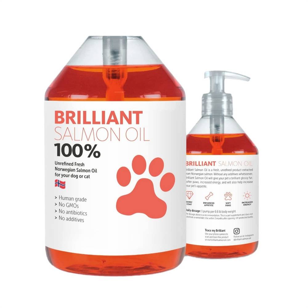 Huile de saumon pour animaux de compagnie 300g - Gamm vert