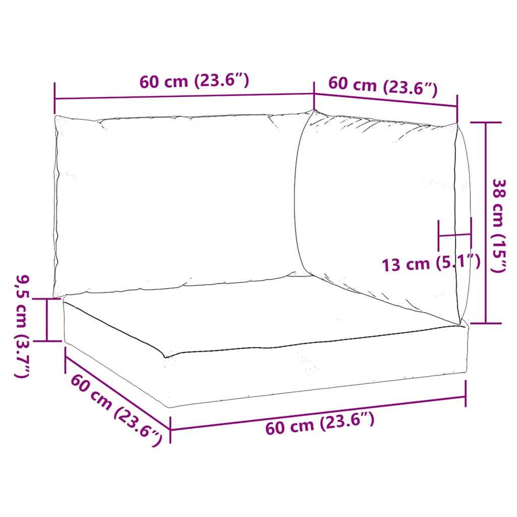 ComfortXL - Set 3 Coussins pour canapé palette tissu polyester assise et dossier pour salon de jardin Anthracite – ComfortXL Outdoor Living - Image 10