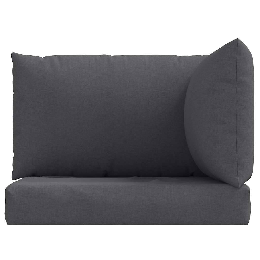 ComfortXL - Set 3 Coussins pour canapé palette tissu polyester assise et dossier pour salon de jardin Anthracite – ComfortXL Outdoor Living - Image 4