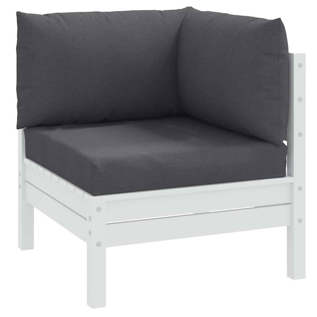 ComfortXL - Set 3 Coussins pour canapé palette tissu polyester assise et dossier pour salon de jardin Anthracite – ComfortXL Outdoor Living - Image 1