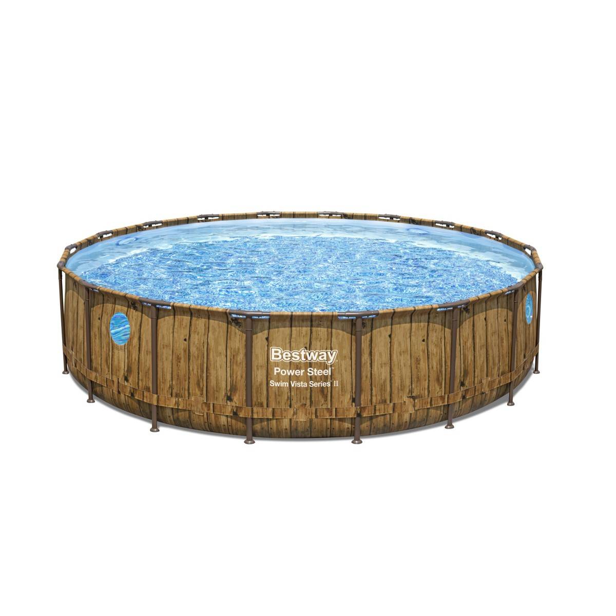 Bestway - Piscine tubulaire ronde Ø 549 x 122 cm Hublots Echelle Bâche 4 saisons BESTWAY - Image 2