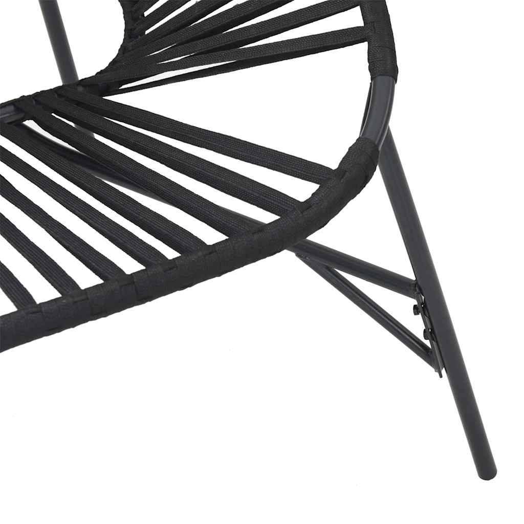 Vidaxl - Lot de 3 Chaise de jardin noir résine tressée vidaXL 4009292 - Image 4