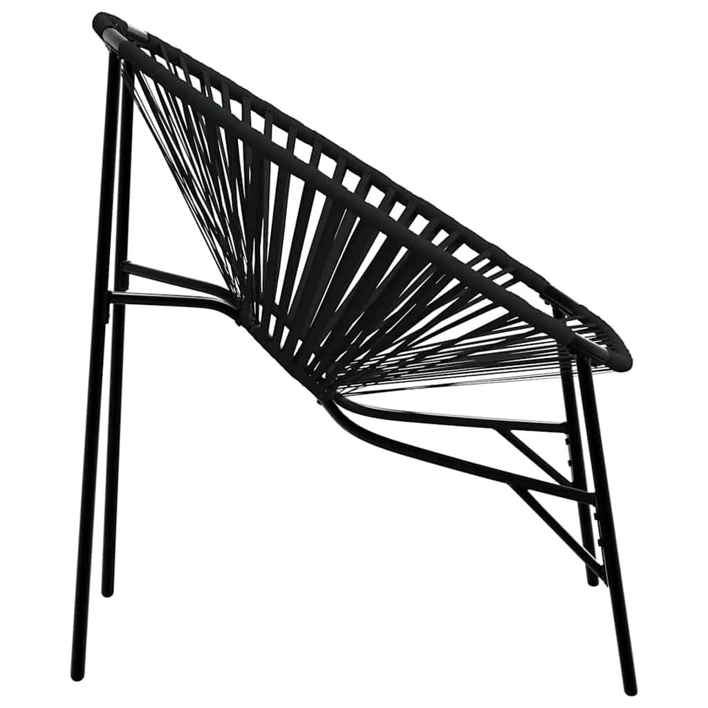 Vidaxl - Lot de 3 Chaise de jardin noir résine tressée vidaXL 4009292 - Image 8