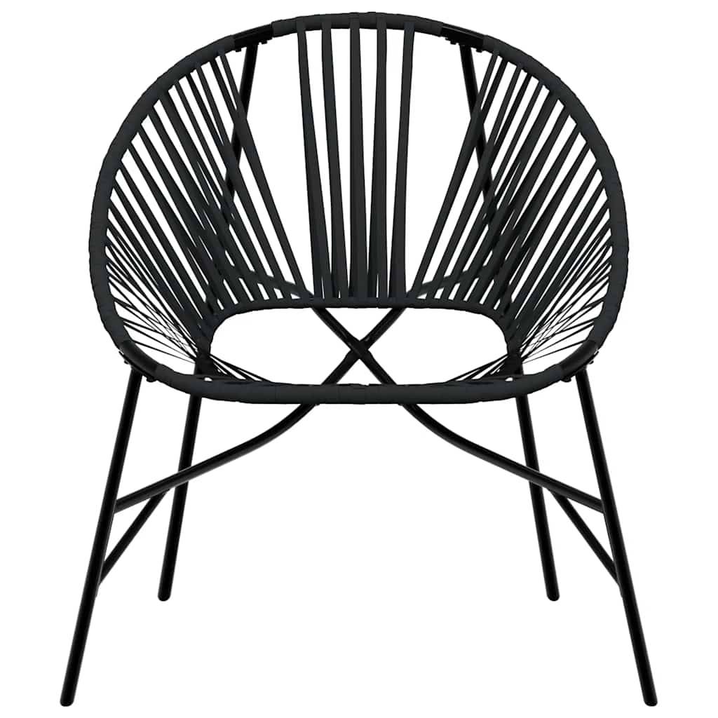 Vidaxl - Lot de 3 Chaise de jardin noir résine tressée vidaXL 4009292 - Image 6