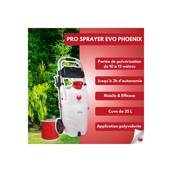 PHOENIX Pro Sprayer EVO 35L avec 1 Batterie - Pulvérisateur Électrique 35L 7 Bars Réservoir Autonomie 3h - Batterie Rechargeable - Image 2