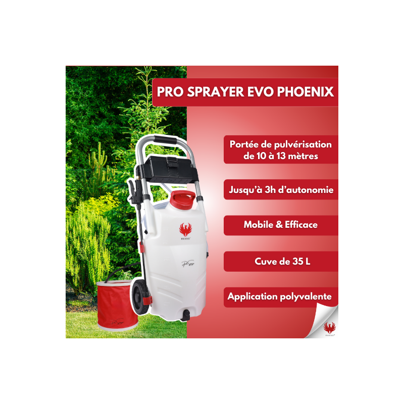 PHOENIX Pro Sprayer EVO 35L avec 1 Batterie - Pulvérisateur Électrique 35L 7 Bars Réservoir Autonomie 3h - Batterie Rechargeable - Image 2