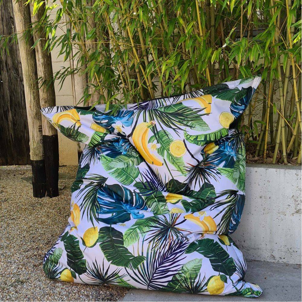 Jardindeco - Maxi coussin imprimé intérieur extérieur 130 x 170 cm Banane - Image 2