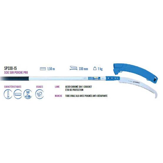 Iseki - Scie sur perche Pro Lame 330mm Ø 80mm – ISEKI – 1,5 m – SP33015 - Image 3