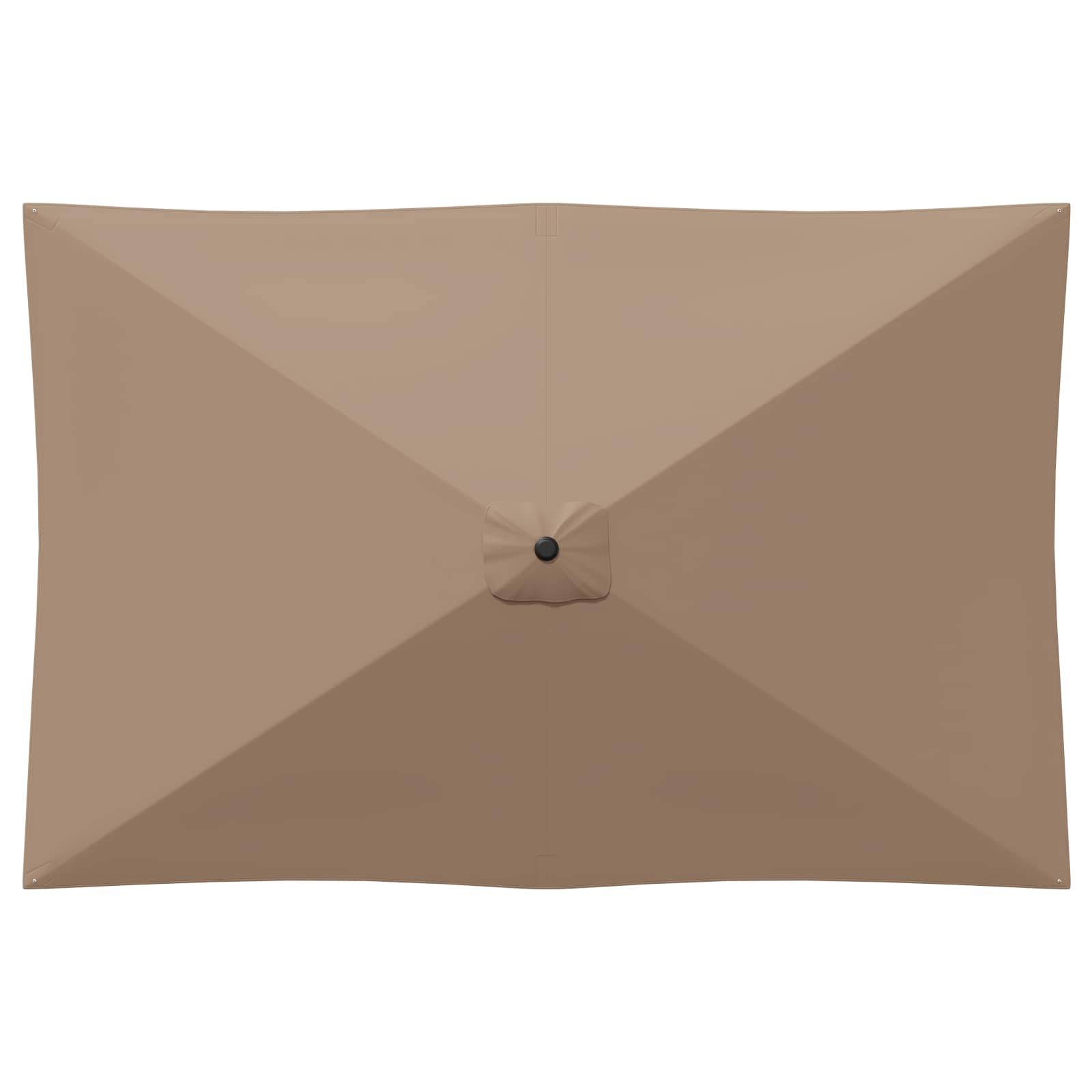 PANGIVO - Parasol de jardin polyester et acier taupe 290 x 190 x 228 cm - PANGIVO - Image 4