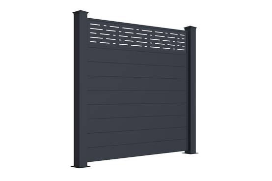 Casanoov Lot de 5 kits de clôture aluminium ARLBERG H.170 cm - kits complet 9.5 m - Image 3