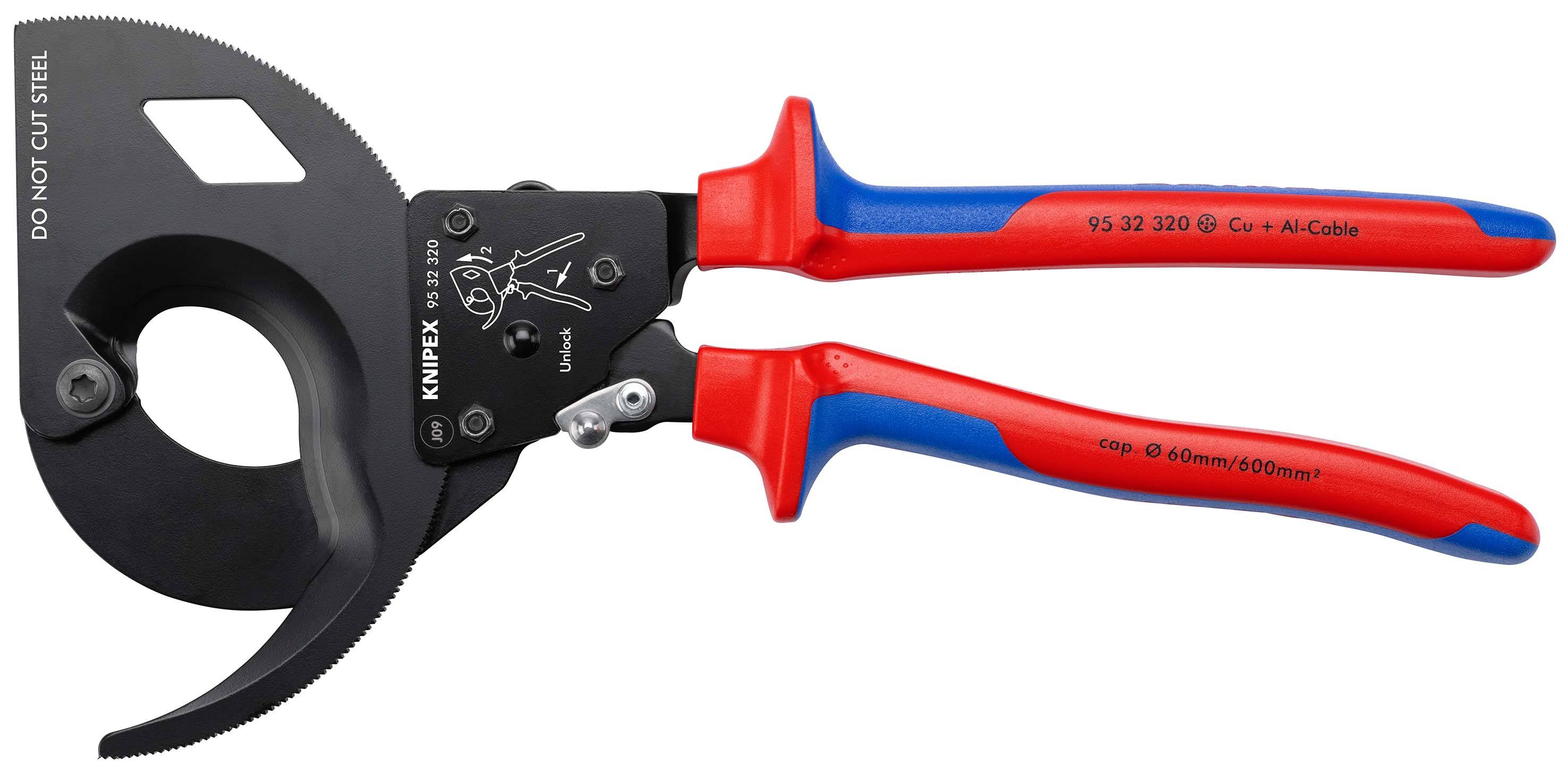 Knipex - Coupe-câbles à cliquet - 320 mm - D. 60 mm - KNIPEX - 9532320 - Image 4
