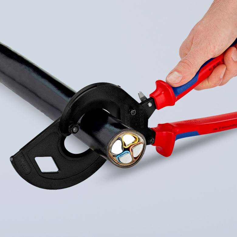 Knipex - Coupe-câbles à cliquet - 320 mm - D. 60 mm - KNIPEX - 9532320 - Image 8