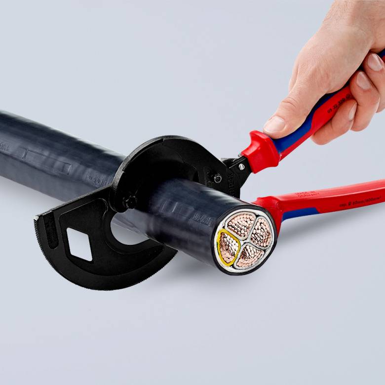 Knipex - Coupe-câbles à cliquet - 320 mm - D. 60 mm - KNIPEX - 9532320 - Image 7