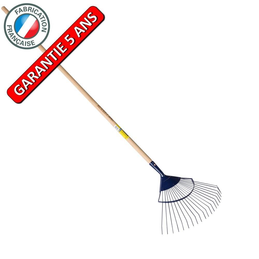 Outils Perrin - Balai à gazon  professionnel dents rondes manche 1,50 m, pour le jardin et le potager Outils Perrin