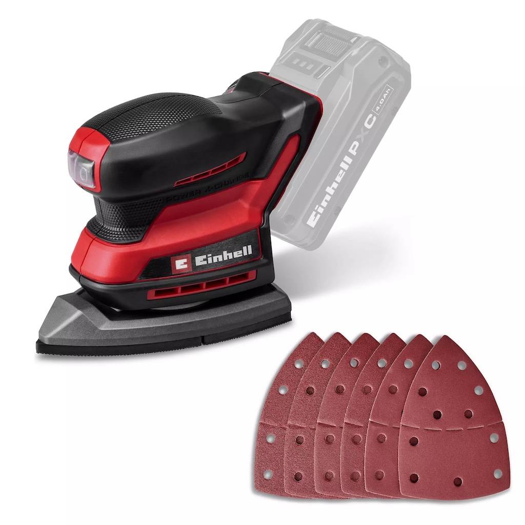 Einhell - Ponceuse delta sans fil - TE-OS 18/150-2 Li-Solo - Plateau orientable - Power X-Change
