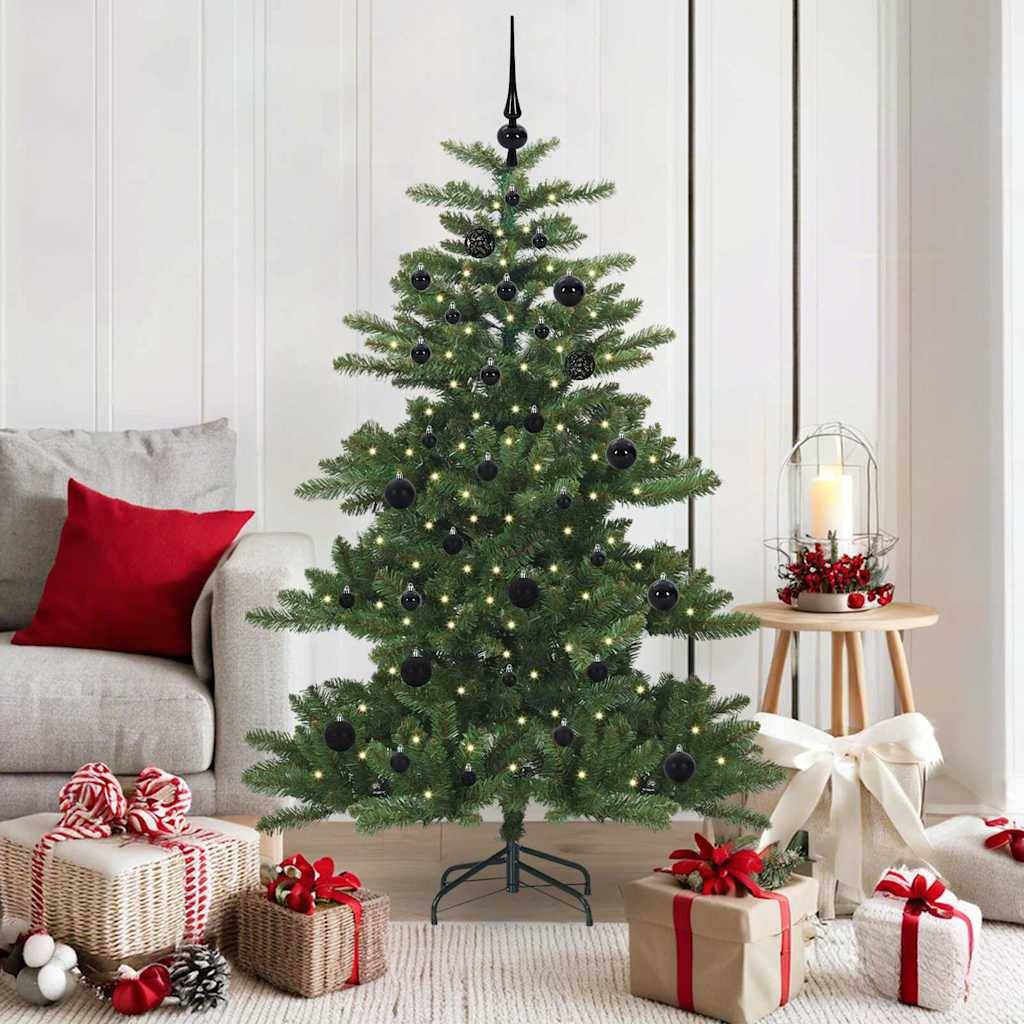 Sapin de Noël | Arbre de Noël Artificiel à Branches Articulées Vert 150 cm Maison Chic - Image 2