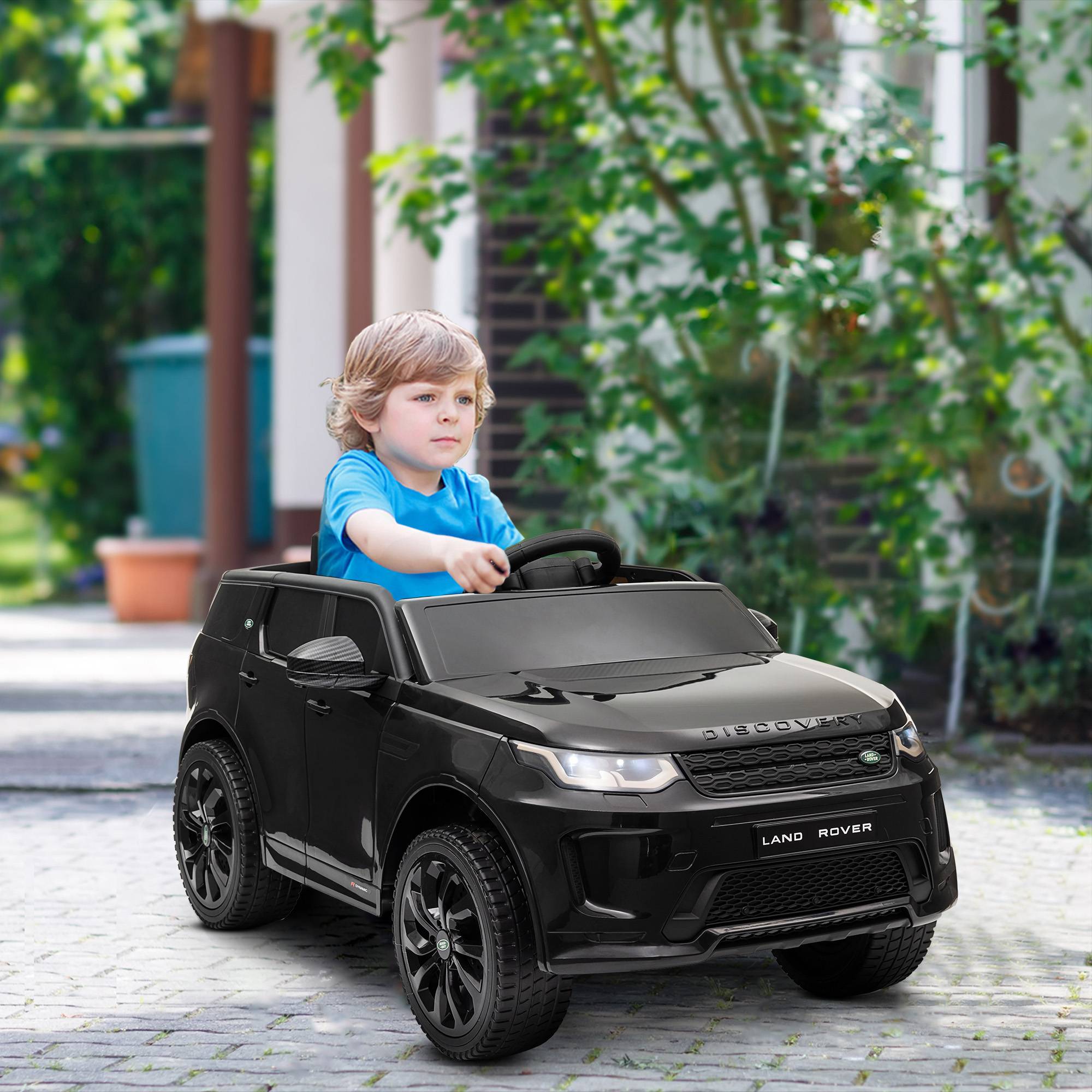 Voiture électrique pour enfants Land Rover Discovery Sport, 12V avec télécommande, lumières LED, pour 3-6 ans, noir - Image 4