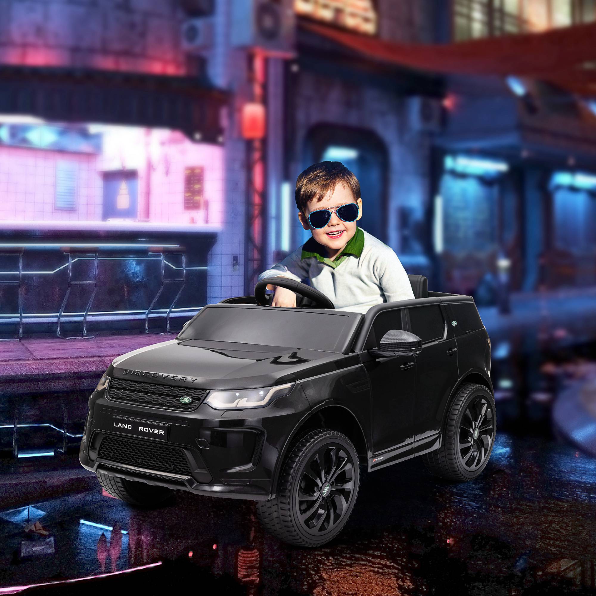 Voiture électrique pour enfants Land Rover Discovery Sport, 12V avec télécommande, lumières LED, pour 3-6 ans, noir - Image 3