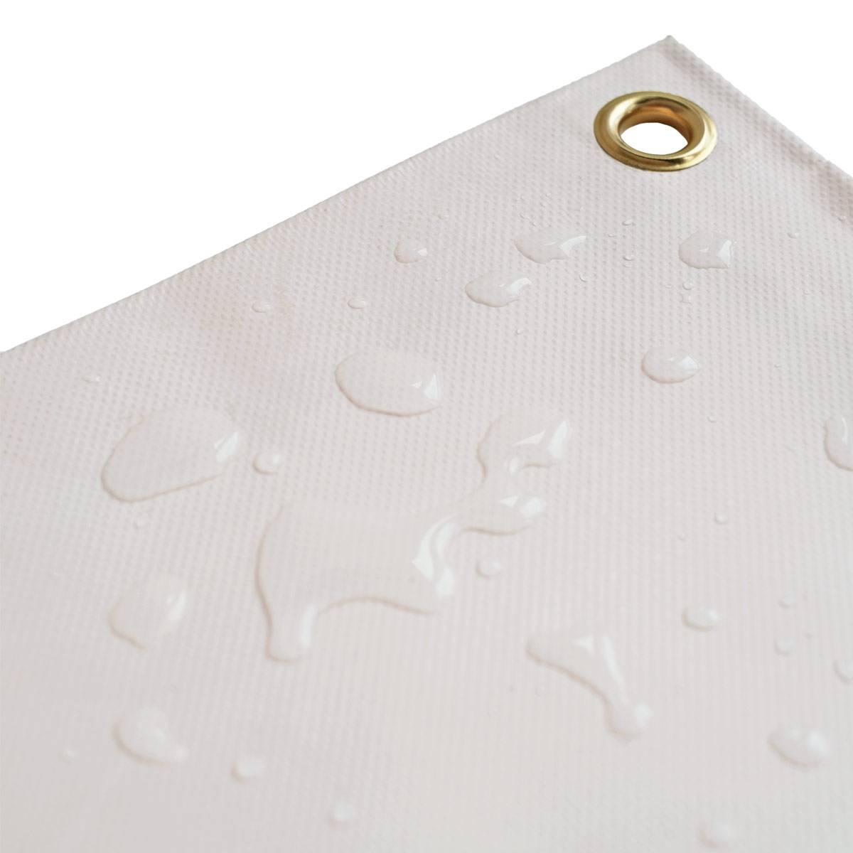 Bâche Bois 2x3 m LP640BO Blanc Crème - Garantie 8 ans - Bâche de protection étanche en PVC pour Bois de chauffage TECPLAST - Image 7