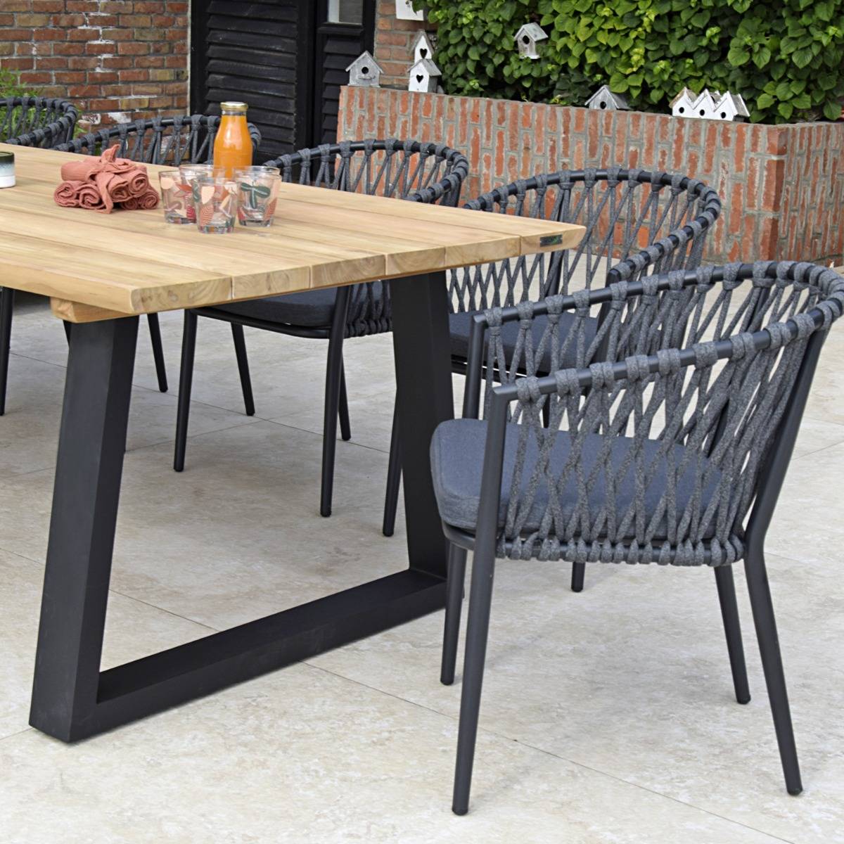 Table en teck massif 300 cm, Mucen - Gecko Jardin - Image 5