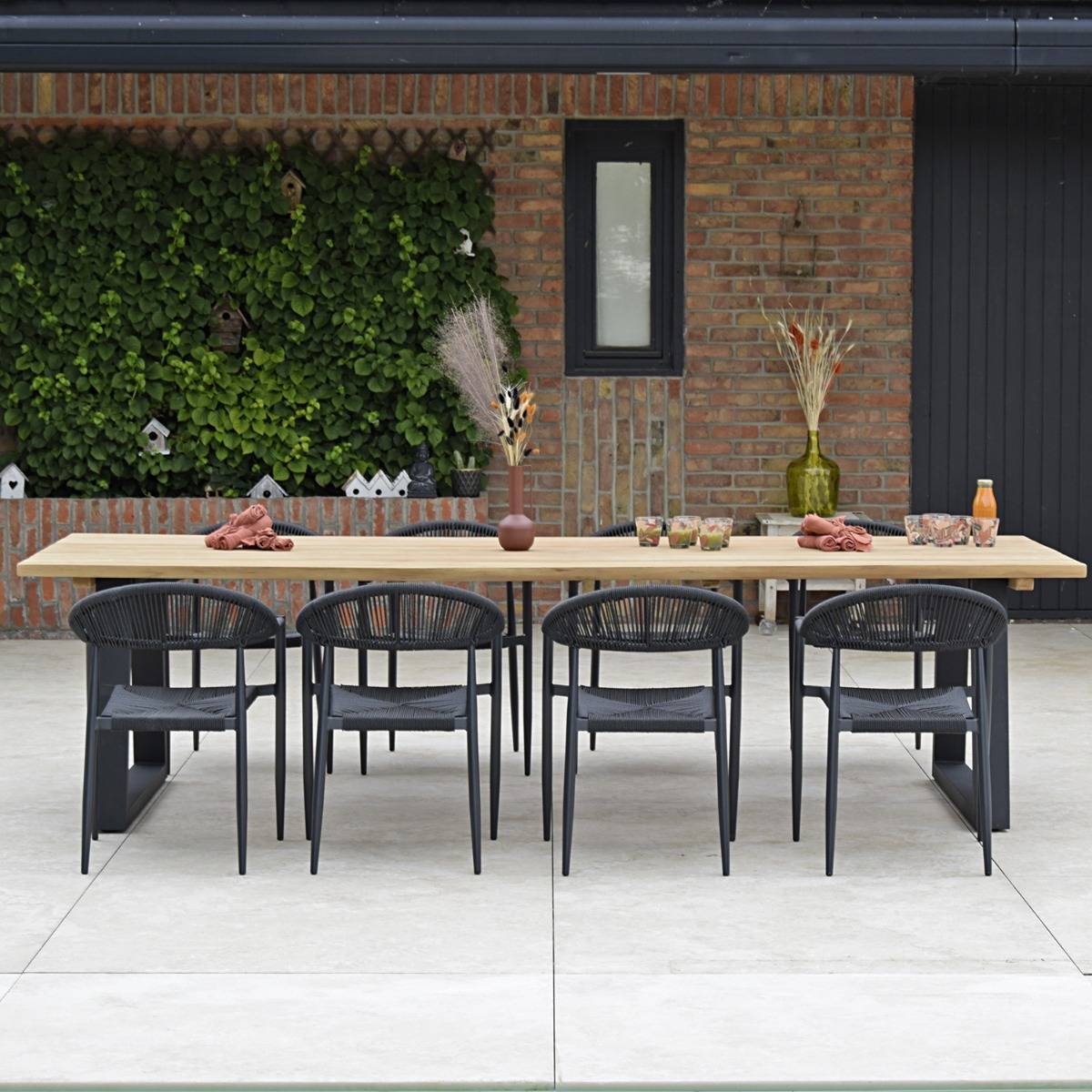 Table en teck massif 300 cm, Mucen - Gecko Jardin - Image 6