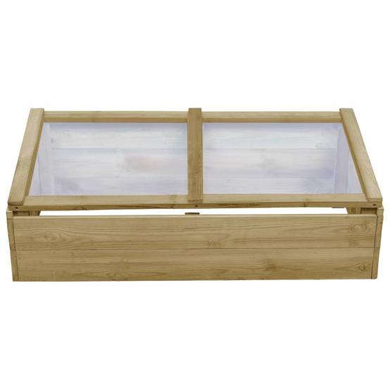 PANGIVO - Serre de jardin bois de pin naturel 100 x 50 x 35 cm - PANGIVO - Image 2