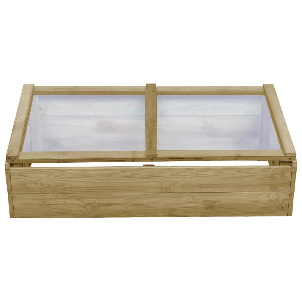 PANGIVO - Serre de jardin bois de pin naturel 100 x 50 x 35 cm - PANGIVO - Image 2