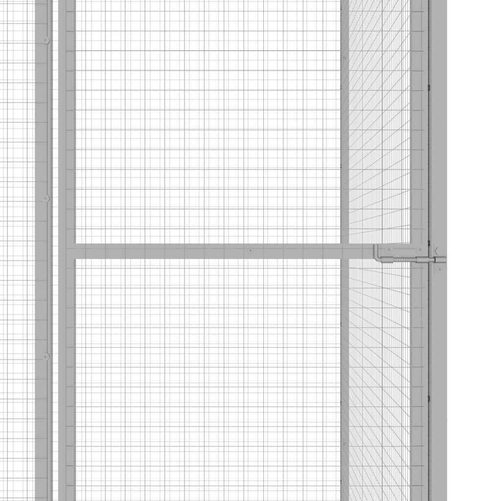 Vidaxl - Cage pour chat 3x1,5x2,5 m Acier galvanisé vidaXL 146360 - Image 4
