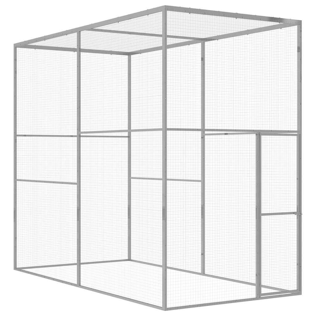 Vidaxl - Cage pour chat 3x1,5x2,5 m Acier galvanisé vidaXL 146360
