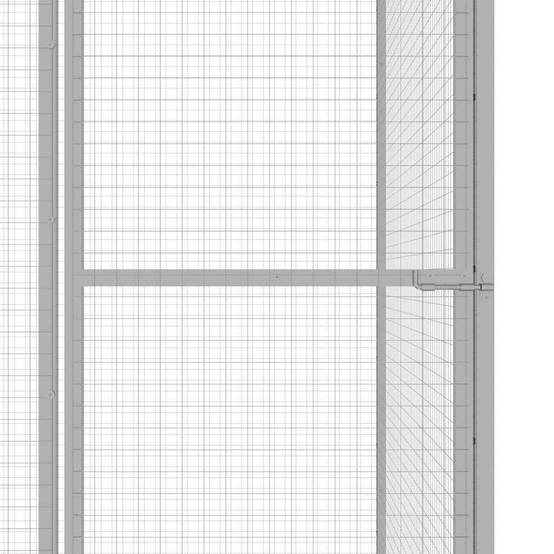 Vidaxl - Cage pour chat 3x1,5x2,5 m Acier galvanisé vidaXL 146360 - Image 5