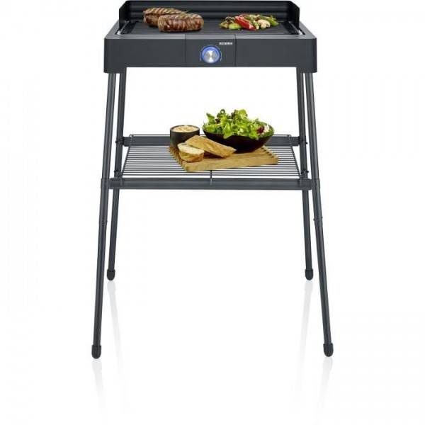 Severin - Barbecue Electrique - Grillade  électrique SEVERIN - PG8568 - Surface de cuisson 44,5x26cm - Hauteur 85cm - 2200W - Image 2