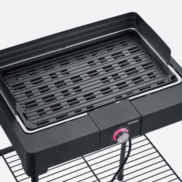 Severin - Barbecue Electrique - Grillade  électrique SEVERIN - PG8568 - Surface de cuisson 44,5x26cm - Hauteur 85cm - 2200W - Image 1