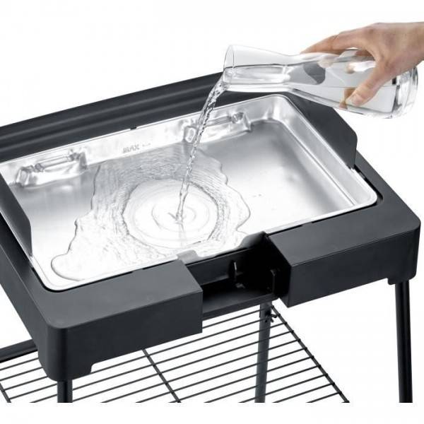 Severin - Barbecue Electrique - Grillade électrique SEVERIN - PG8568 - Surface de cuisson 44,5x26cm - Hauteur 85cm - 2200W - Image 4