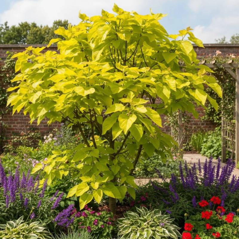 Catalpa commun doré, Catalpa bignonioides - Pot de 15L - Baliveau - Image 3