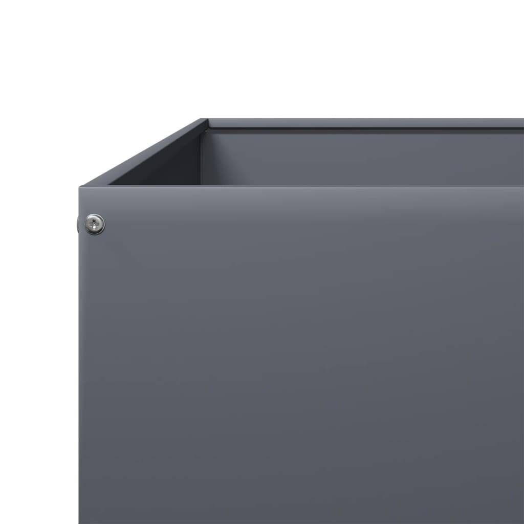 Prolenta Premium - Jardinière acier anthracite 100 x 100 x 18,5 cm - Prolenta premium p326.1 - Image 6