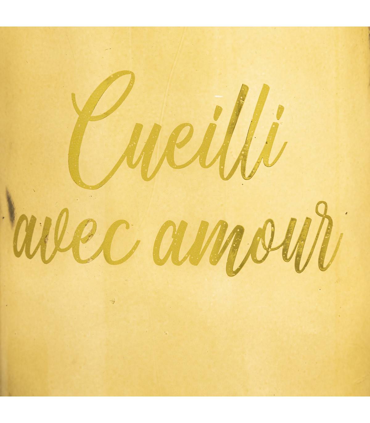 Vase en Verre avec Message et Pompons H 25 cm - Image 3