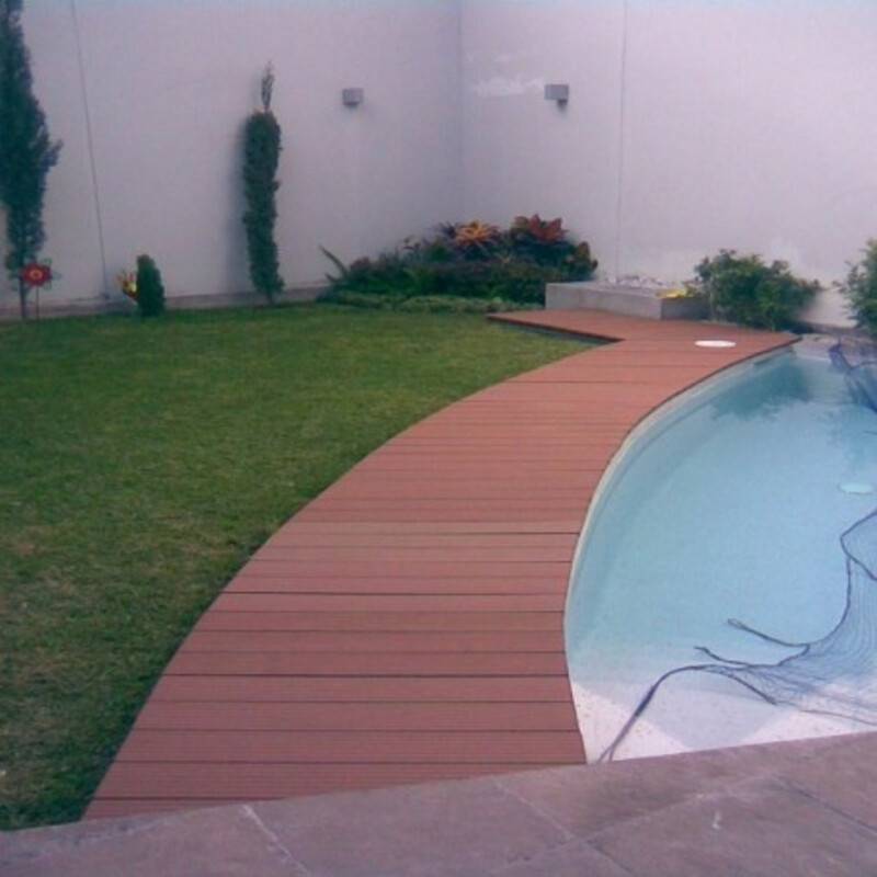 PACK 10m² lame de terrasse composite Dual + ACCESSOIRES (4 coloris) 2400mm - Brun rouge, Epaisseur - 25mm, Largeur - 14 cm - Image 3