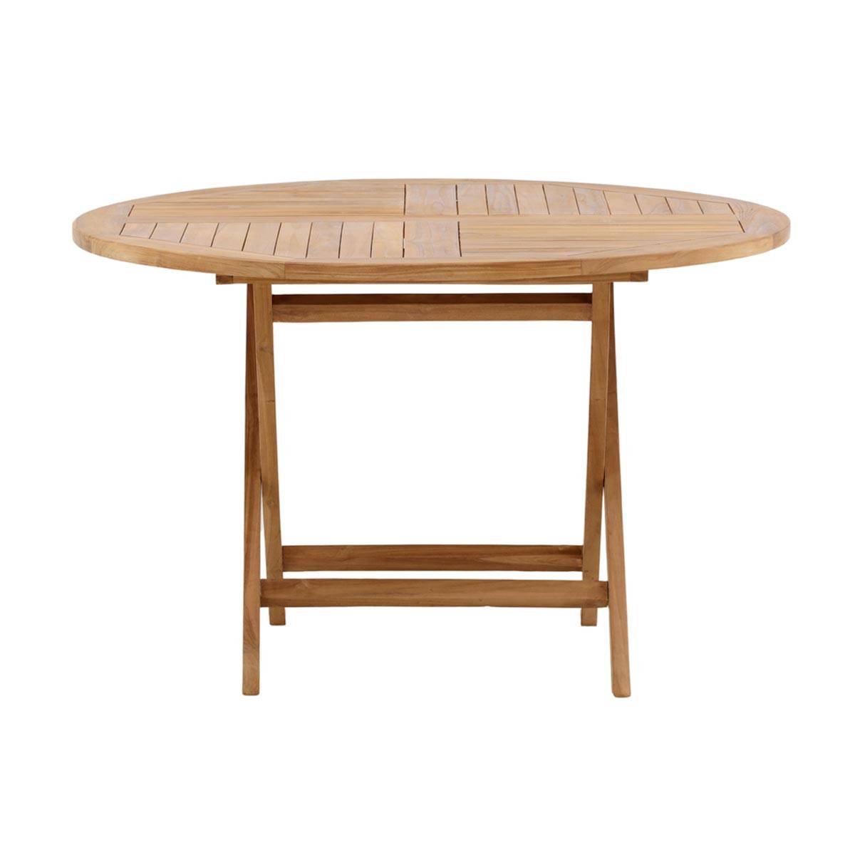 Table de Jardin Ronde "Kenya" 120cm Naturel - Image 2